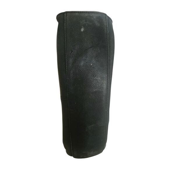 Fossil Black Leather Moto Boho 1954 Shoulder Bag Purse - Picture 7 of 11